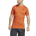 adidas Tennis Tshirt Freelift (Recycling-Polyester) HEAT.RDY orangerot Herren